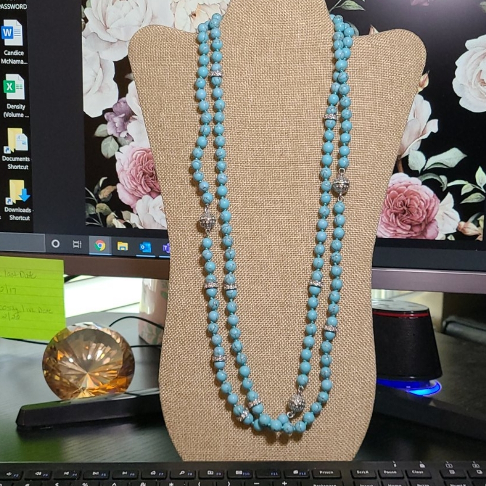 Chloe + Isabel Faux Turquoise Convertible Necklace